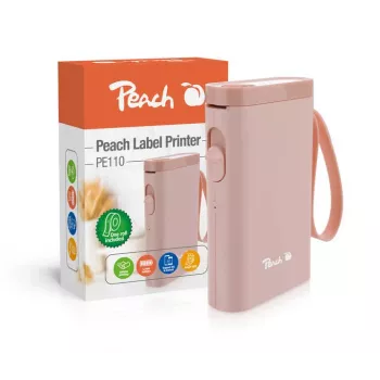 Peach PE110 etikečių spausdintuvas, tiesioginis terminis, 203x203 DPI, 60 mm/s, belaidis Bluetooth