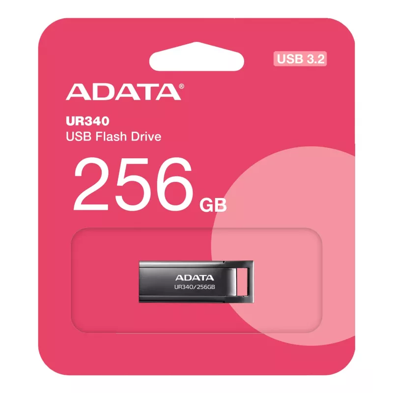 ADATA UR340 USB atmintukas 256 GB USB Type-A 3.2 Gen 1 (3.1 Gen 1) Juodas