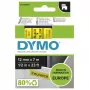 DYMO D1 autentiškos etiketės | juodas spaudinys ant geltonos juostos | 12 mm x 7 m | lipnios etiketės LabelManager žymekliams | pagaminta Europoje