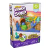 Kinetic Sand Project Planet Turtle Beach – Paplūdimio rinkinys su 14 oz smėliu, įrankiais ir formomis, tvarūs žaislai vaikams