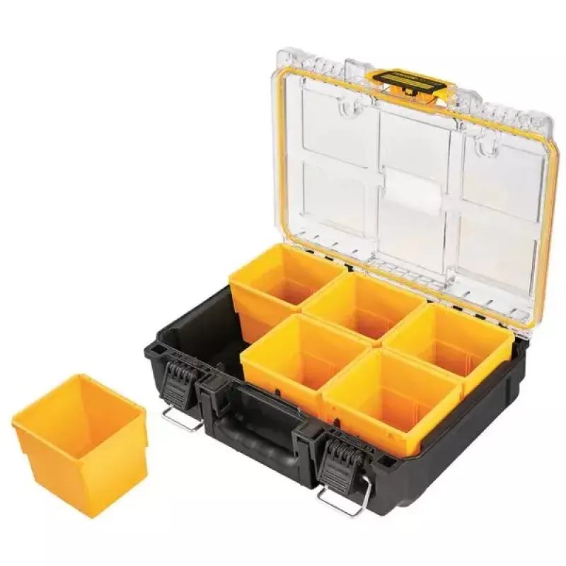 Dėžė įrankiams DeWALT ToughSystem 2.0 Juoda Skaidri Geltona 6 Kišenės