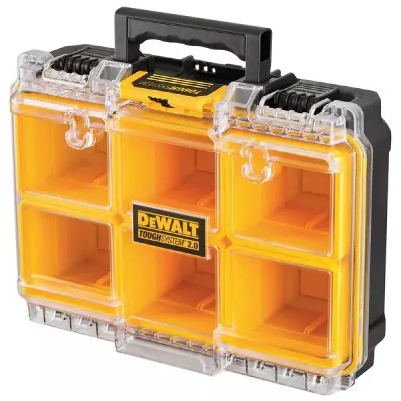 Dėžė įrankiams DeWALT ToughSystem 2.0 Juoda Skaidri Geltona 6 Kišenės