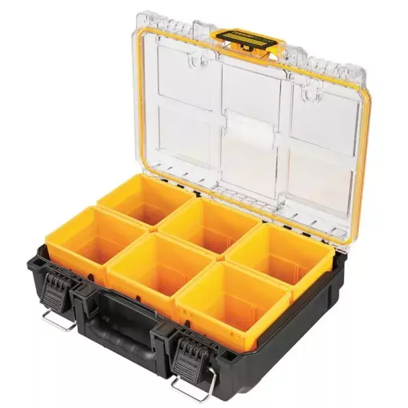Dėžė įrankiams DeWALT ToughSystem 2.0 Juoda Skaidri Geltona 6 Kišenės