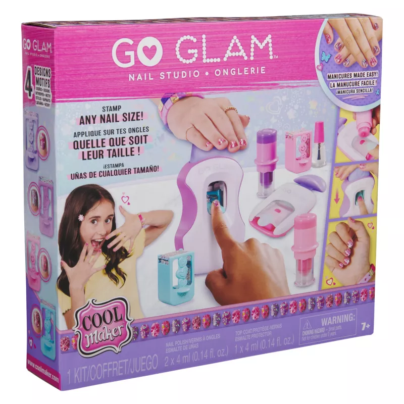 Nagų salono rinkinys Spinmaster Cool Maker Go Glam 6070509 vaikų nagų dailės komplektas „pasidaryk pati“