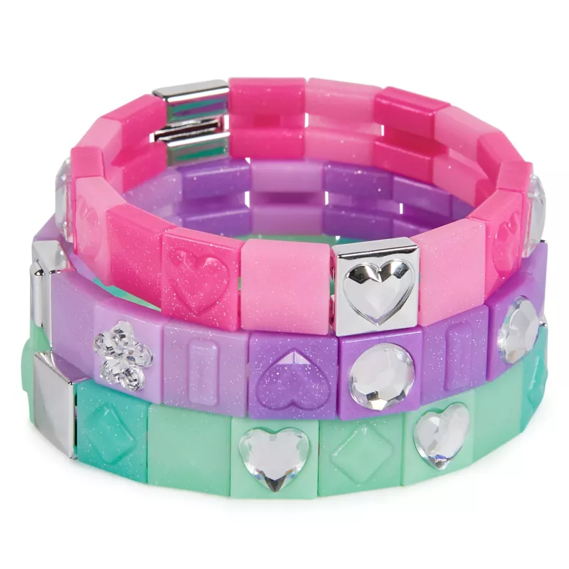 Cool Maker PopStyle Papildymo Rinkinys Apyrankėms, Virš 50 Karoliukų, 3 Apyrankės, 7+ Metų