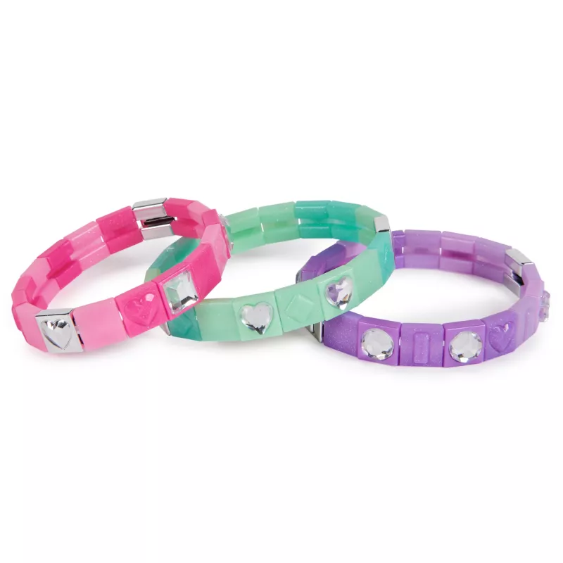 Cool Maker PopStyle Papildymo Rinkinys Apyrankėms, Virš 50 Karoliukų, 3 Apyrankės, 7+ Metų