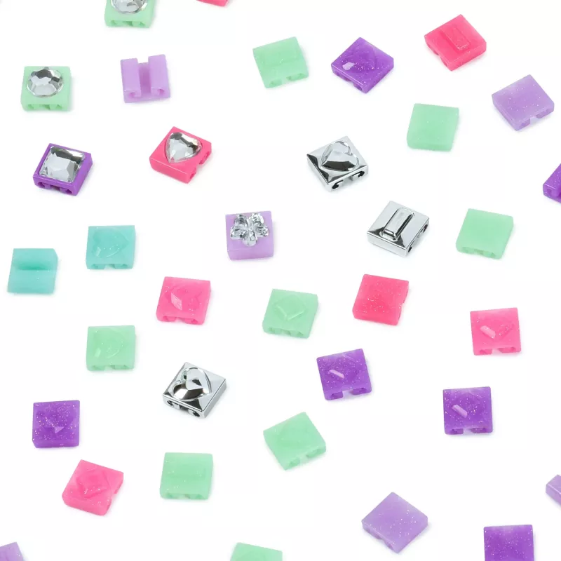 Cool Maker PopStyle Papildymo Rinkinys Apyrankėms, Virš 50 Karoliukų, 3 Apyrankės, 7+ Metų