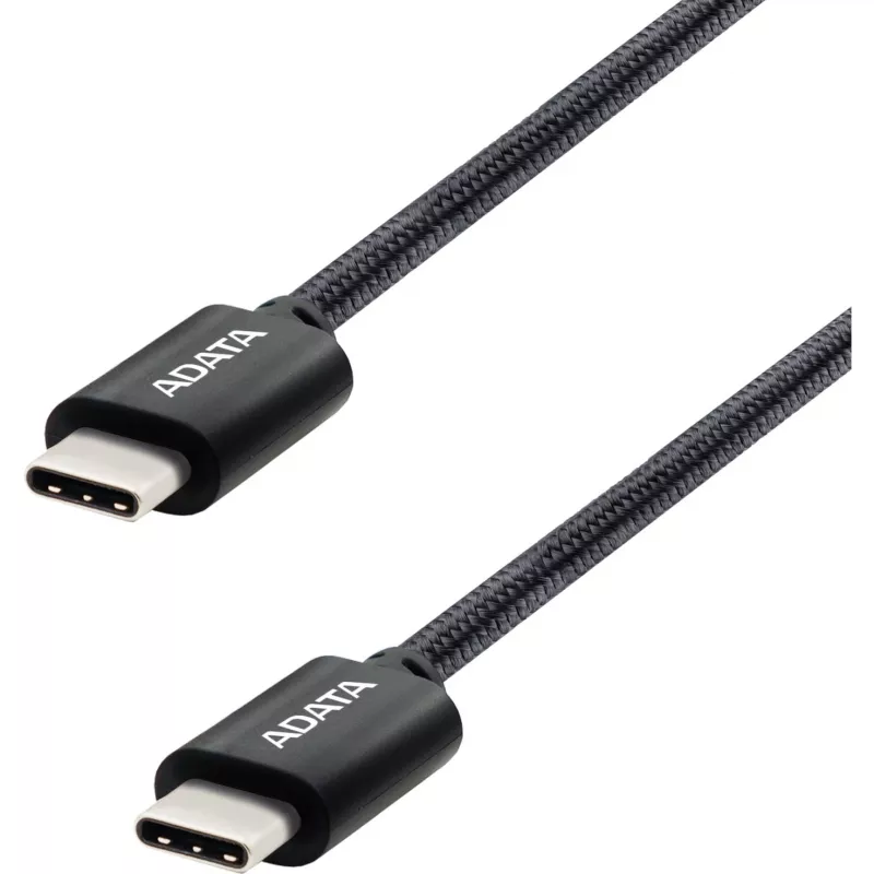 USB-C į USB-C laidas ADATA CACC-100PN-BK, USB 2.0, 1 m, juodas