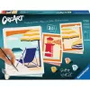 Ravensburger Piešinių rinkinys CreArt Galerijos sienų rinkinys „Prie paplūdimio“ 23901 — piešimo rinkinys su rėmo plokštėmis