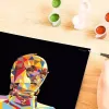 Piešimo rinkinys Ravensburger CreArt Star Wars C-3PO – drobės tapybos rinkinys figūrėlės kūrimui