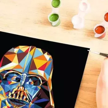 Piešimo rinkinys Ravensburger CreArt Star Wars – Darth Vader, modelis 23731, dažymas pagal numerius