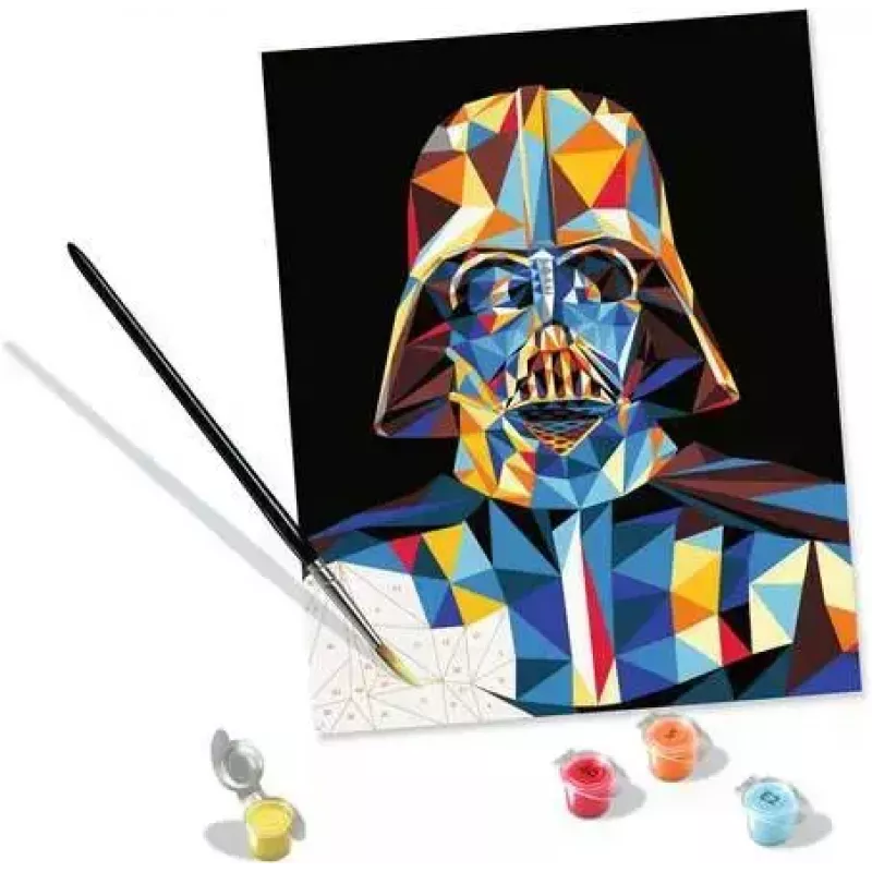 Piešimo rinkinys Ravensburger CreArt Star Wars – Darth Vader, modelis 23731, dažymas pagal numerius