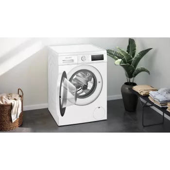 Siemens iQ500 WU14UT42 skalbimo mašina, priekinis pakrovimas, 9 kg, 1351 aps./min., balta
