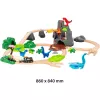 Geležinkelio rinkinys Ravensburger Dinozaurų Deluxe Set BRIO World 63610400 su interaktyviais elementais