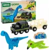 Traukinys BRIO Dinozaurų baterijinis traukinys įvairiaspalvis medinis 3+