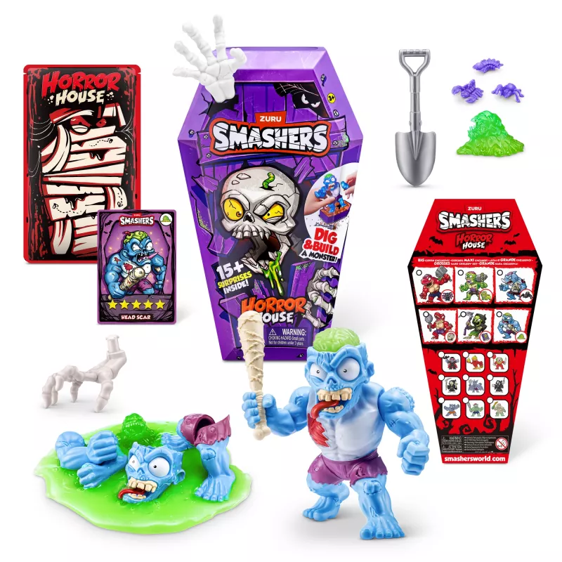 Smashers Horror House Series 1 ZURU – siaubingų pabaisų rinkinys