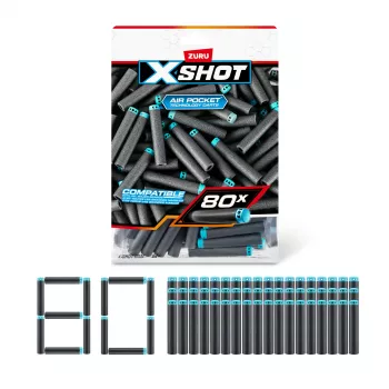 XSHOT Excel Darts papildymo rinkinys (80 strėlių) ZURU