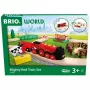 Ravensburger BRIO World raudonas Lola ūkio traukinukų rinkinys – medinis žaislinis traukinukas
