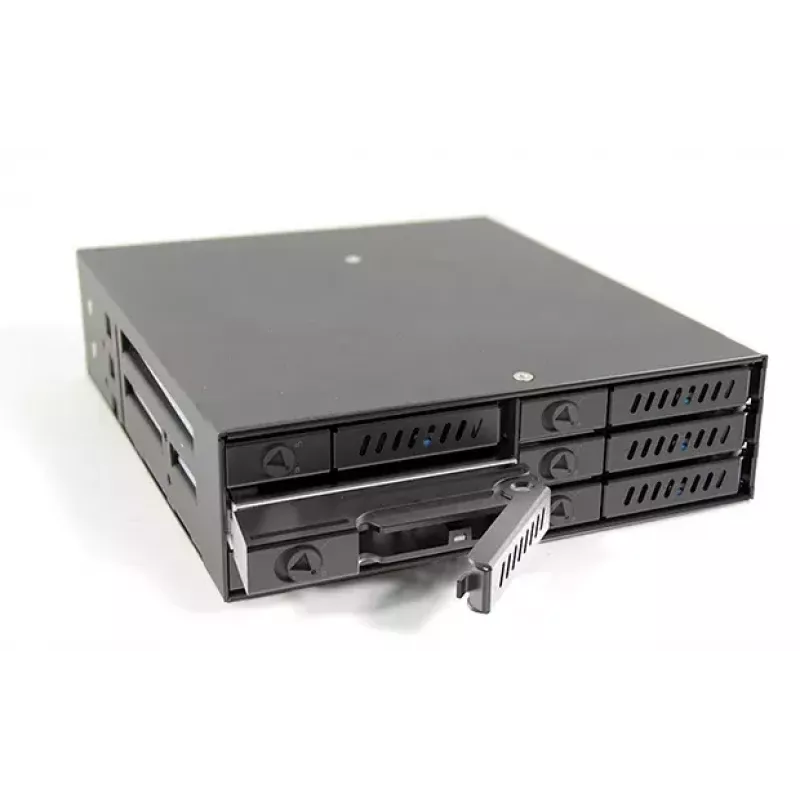 Chieftec CMR-625 6x 2,5 inch SATA kietųjų diskų dėklas 5,25 inch lizdui juodas