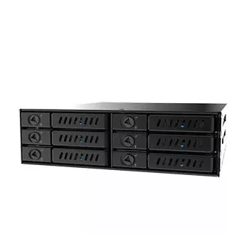 Chieftec CMR-625 6x 2,5 inch SATA kietųjų diskų dėklas 5,25 inch lizdui juodas