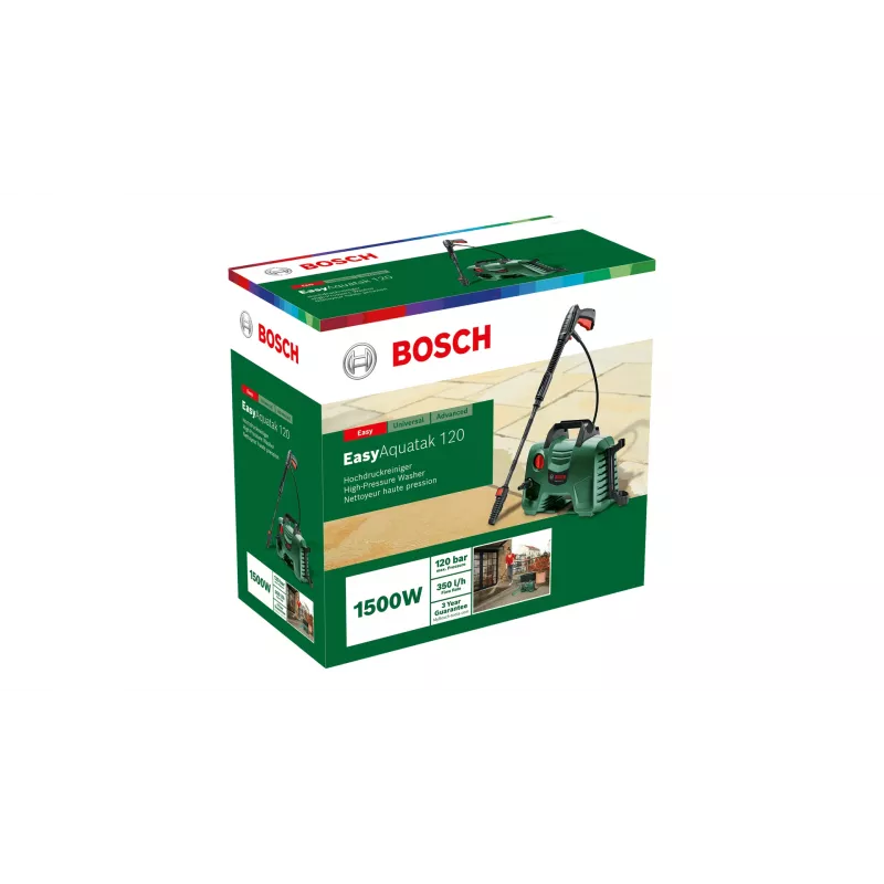 Bosch EasyAquatak 120 aukšto slėgio plovimo įrenginys Kompaktiškas Elektrinis 348 l/h 1500 W Juoda, Žalia