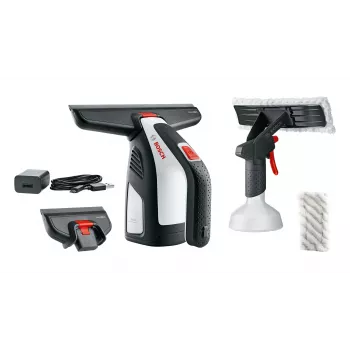 Bosch GlassVAC elektrinis langų valiklis 0,1 L Juoda, Raudona, Sidabrinė