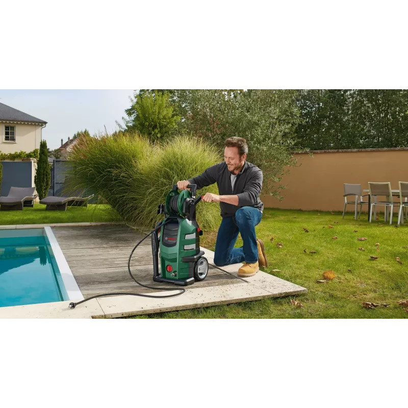 Bosch AdvancedAquatak 150 aukšto slėgio plovimo įrenginys, vertikalus, 510 l/h, 2200 W, juoda, žalia