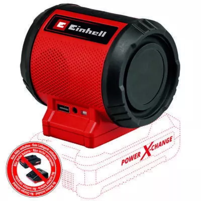Belaidis garsiakalbis Einhell TC-SR 18 Li BT - Solo juodas, raudonas