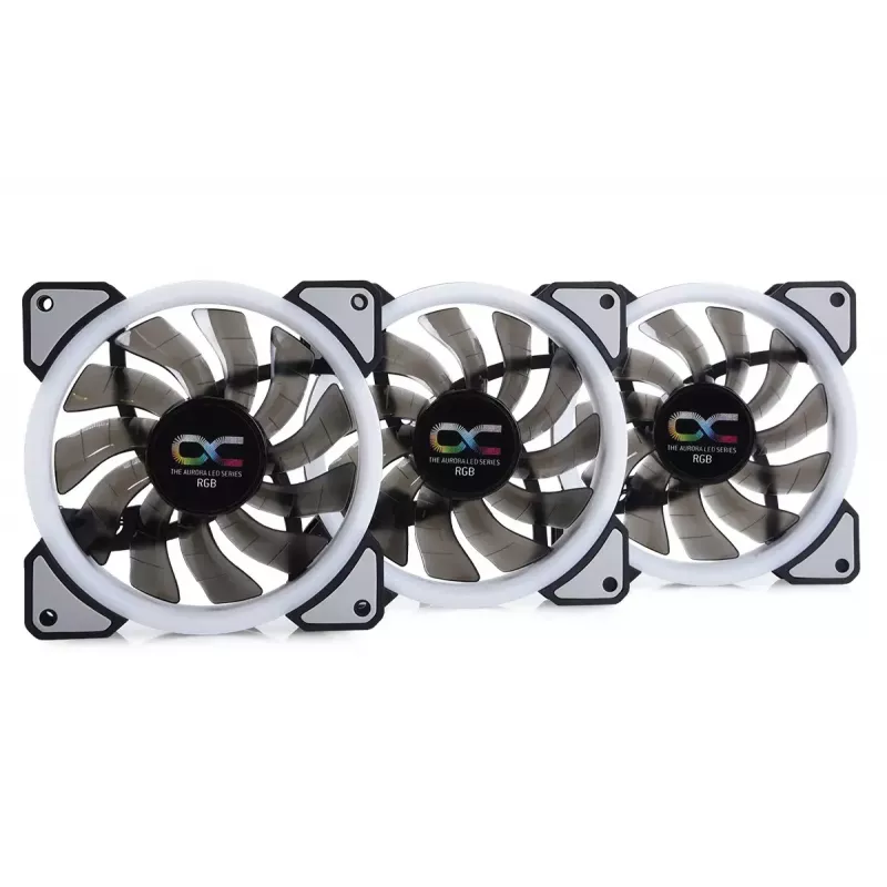 Ventiliatorius Alphacool Eiszyklon Aurora LUX Digital RGB 12 cm Skaidrus