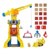 Rubble & Crew Bark Yard Bokštas su Krano Žaislu, Rubble Figūrėle ir Statybiniu Smėliu, PAW Patrol Žaislai Vaikams Nuo 3 Metų
