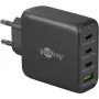 Goobay 64819 Įkroviklis AC Greitasis Įkrovimas Vidiniam Naudojimui Juodas 3 USB Type-C