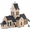 Statybiniai blokeliai Cobi Sainte-Mère-Église bažnyčia 2280 dalių 10 metų