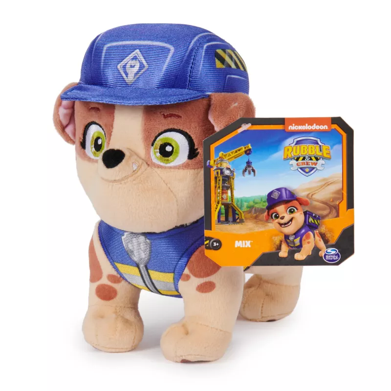 Rubble & Crew 7 colių minkštas žaislas Šaržeris su statybininko uniforma