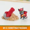 Rubble & Crew – Charger & Wheeler veikėjų figūrėlės su Kinetic Build-It smėliu ir 2 statybos įrankiais, PAW Patrol žaislai vaikams nuo 3 metų