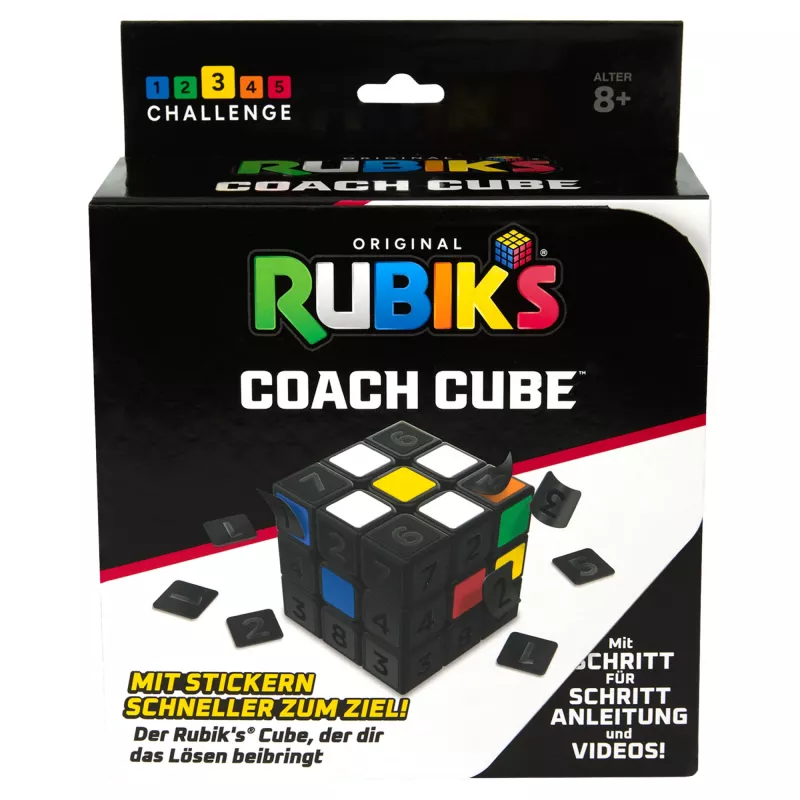 Rubik’s Coach Cube – Išmokite sudėti 3x3 kubą su lipdukais, vadovu ir vaizdo įrašais