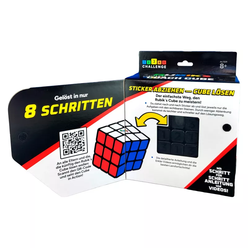 Rubik’s Coach Cube – Išmokite sudėti 3x3 kubą su lipdukais, vadovu ir vaizdo įrašais