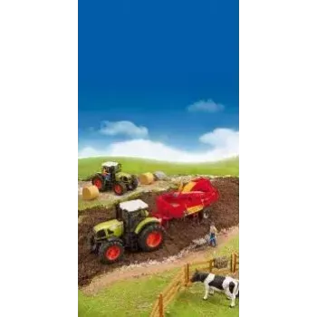 BRUDER Grimme SE 75-30 – bulvių rinktuvo priedas traktoriui (1:16)