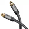 Skaitmeninis optinis garso kabelis WENTRONIC Goobay 65305 TOSLINK–TOSLINK 2 m, varis, paauksuoti kontaktai, juodas/sidabrinis
