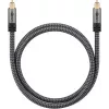 Skaitmeninis optinis garso kabelis WENTRONIC Goobay 65305 TOSLINK–TOSLINK 2 m, varis, paauksuoti kontaktai, juodas/sidabrinis