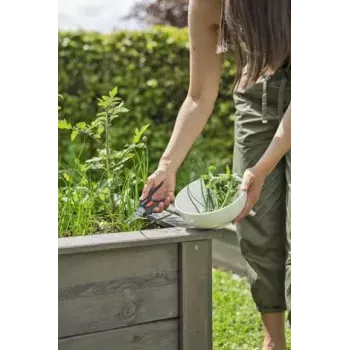 Sodinimo žirklės Gardena GripCut 12213-20 plastikinė rankena juoda žalia nerūdijančio plieno ašmenys