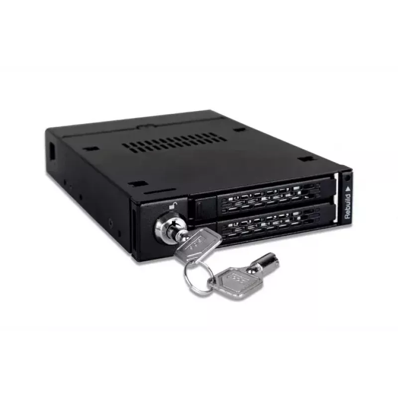 Icy Dock ToughArmor MB992SKR-B – korpusas dviems 2,5 inch diskams su aparatūriniu RAID