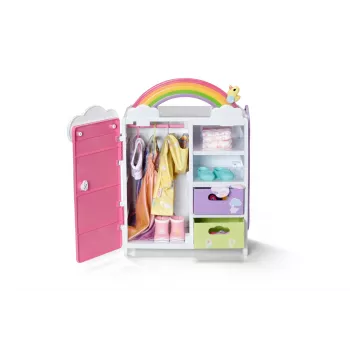Lėlių spinta Zapf Creation BABY born Rainbow Wardrobe su šviesos efektais