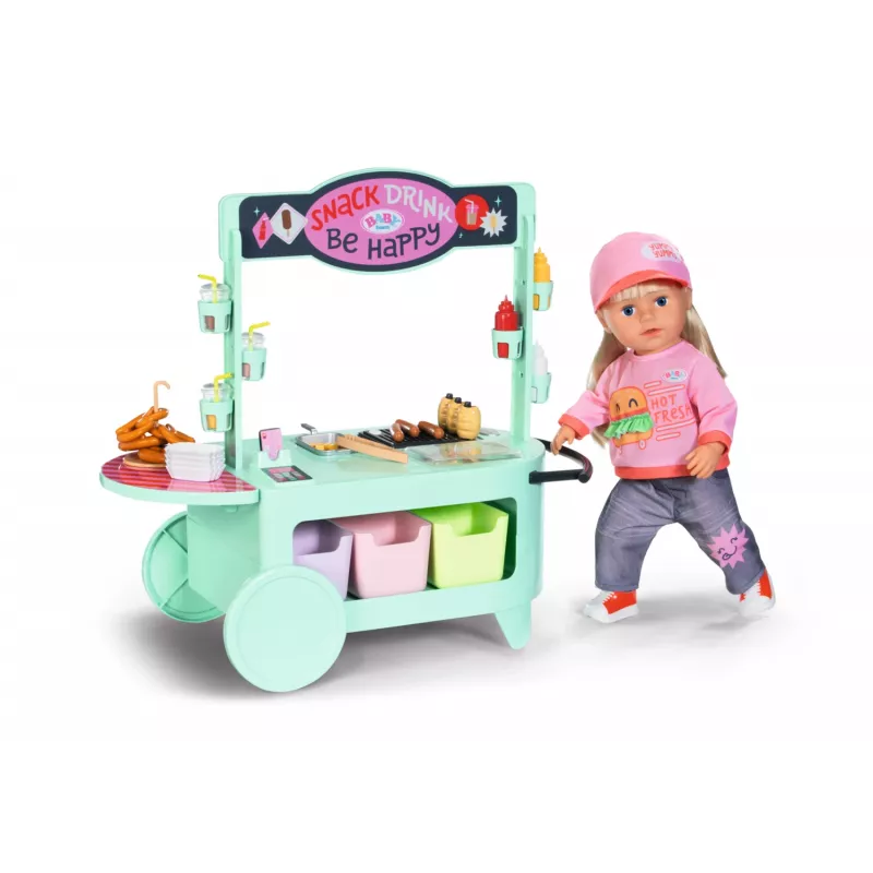 Priedų rinkinys lėlei BABY born, Zapf Creation – Užkandžių kavinė, modelis 835883