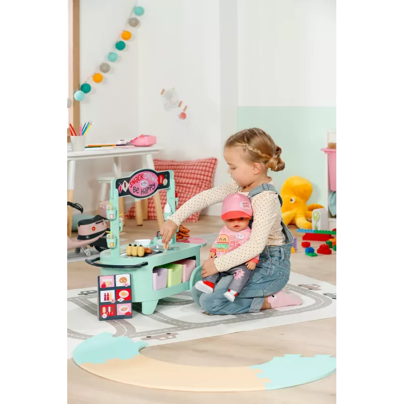 Priedų rinkinys lėlei BABY born, Zapf Creation – Užkandžių kavinė, modelis 835883