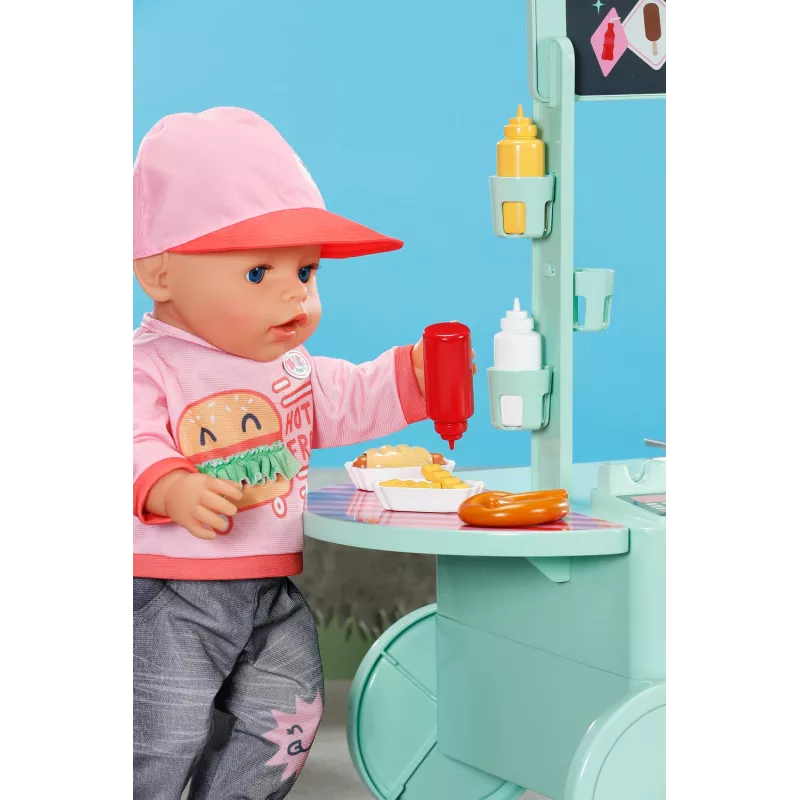 Priedų rinkinys lėlei BABY born, Zapf Creation – Užkandžių kavinė, modelis 835883