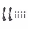 THERMALTAKE CT140 PC aušinimo ventiliatorius - 14 cm - Juodas - 2 vnt. pakuotė