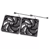 THERMALTAKE CT140 PC aušinimo ventiliatorius - 14 cm - Juodas - 2 vnt. pakuotė
