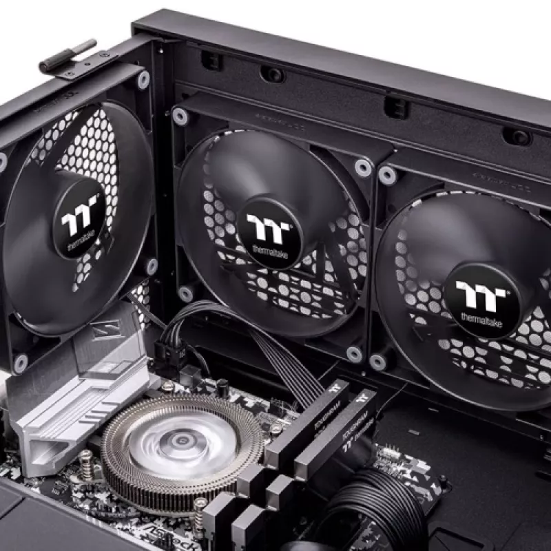 THERMALTAKE CT140 PC aušinimo ventiliatorius - 14 cm - Juodas - 2 vnt. pakuotė