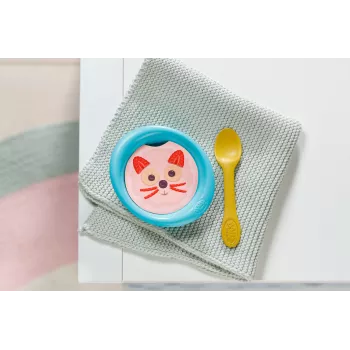 Maitinimo rinkinys lėlei BABY born – vandeniu keičiami patiekalai, nuo 3 metų