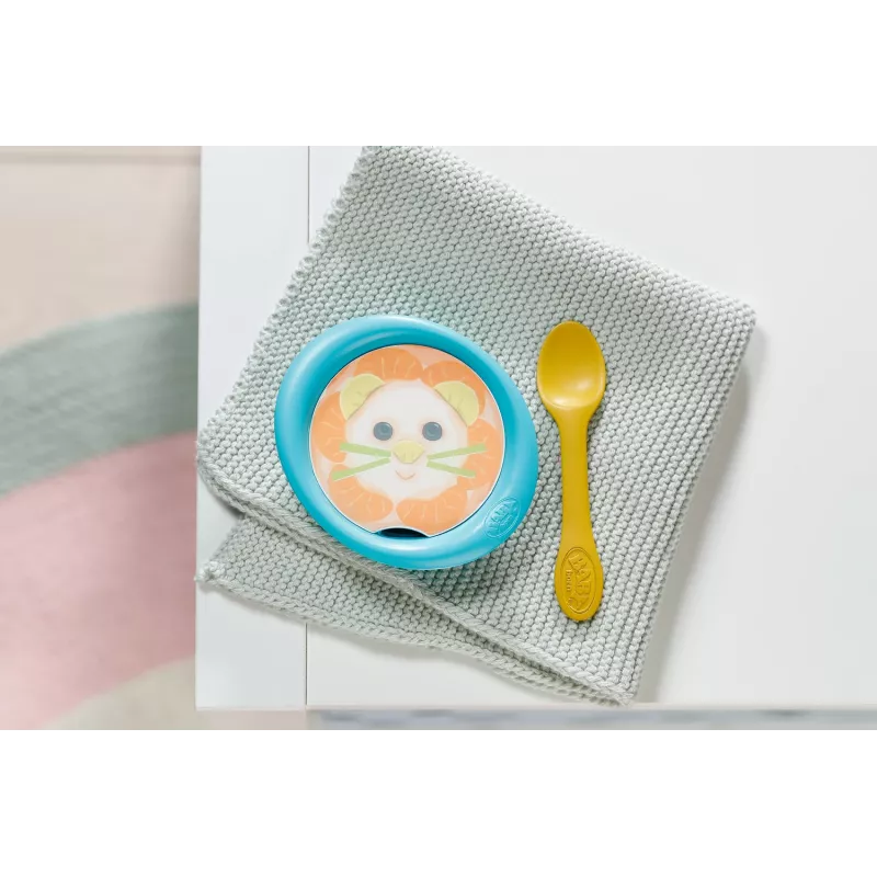 Maitinimo rinkinys lėlei BABY born – vandeniu keičiami patiekalai, nuo 3 metų